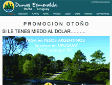 Tablet Screenshot of dunasesmeralda.com